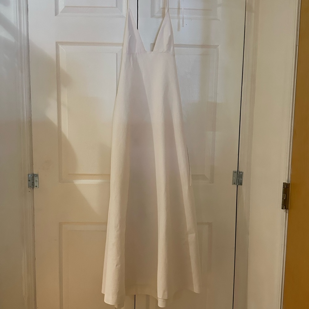 Zara Strapless Backless White Dress - worn once!